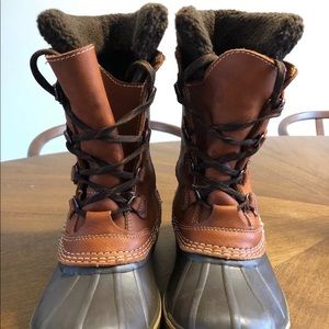 Women’s L.L. Bean Snow Boots, with Tumbled-Leather